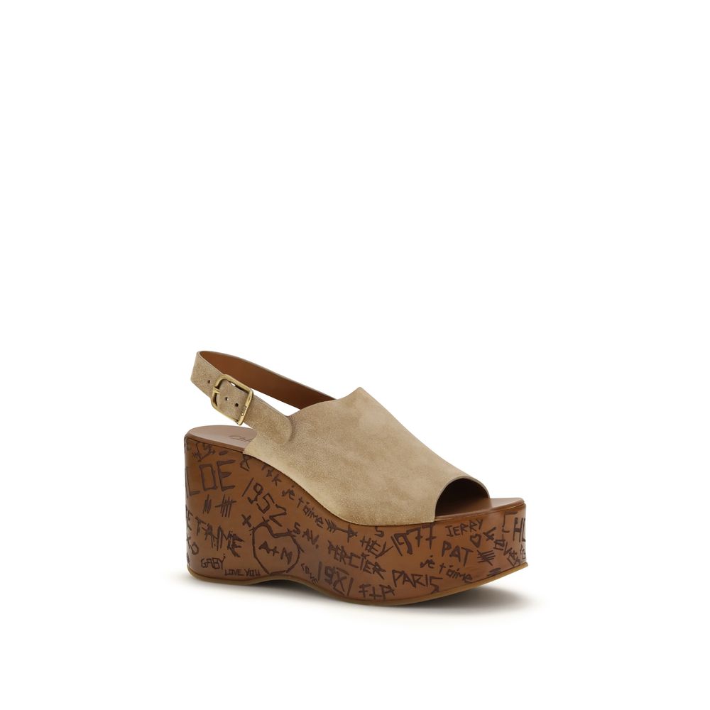 Chloé - The Maxime wedge Sandals