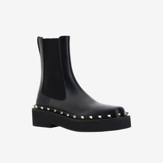Valentino Garavani – Rockstud M-Way Leather Ankle Boots
