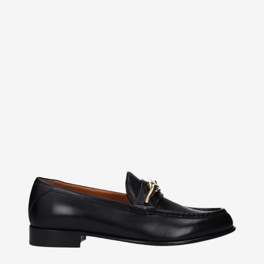 Valentino Garavani – Black Leather Slip-On Loafers