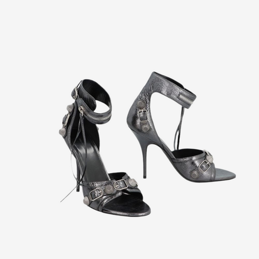 Balenciaga – Cagole Leather Sandals with Studs