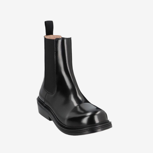Bottega Veneta – Fireman Leather Ankle Boots